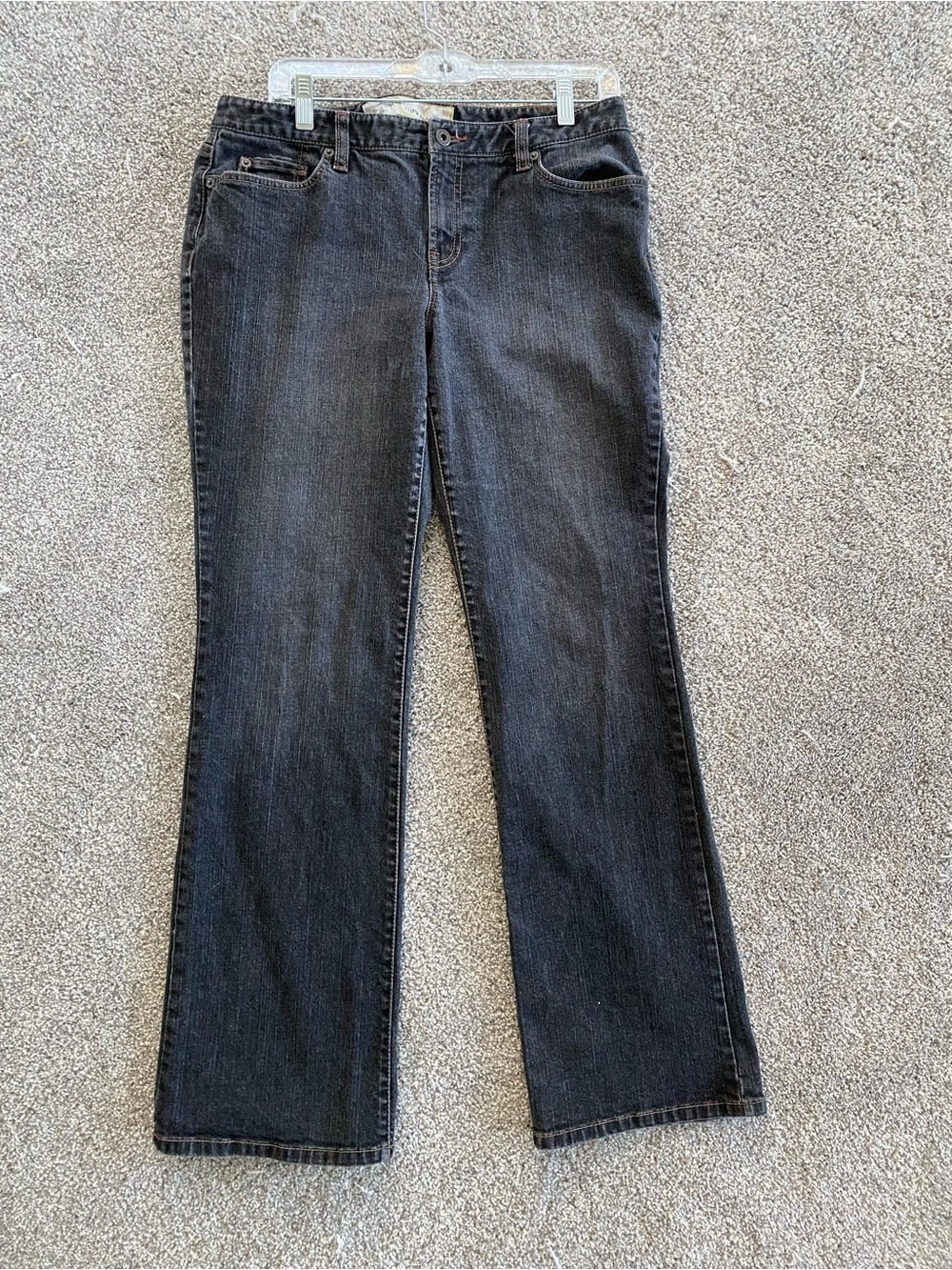 LOFT Curvy Boot Black Jeans